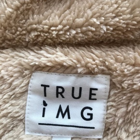 TRUE IMG Tan Teddy Bomber Jacket - Picture 5 of 11